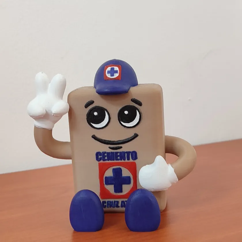 Costalito Cruz Azul - 10 cm