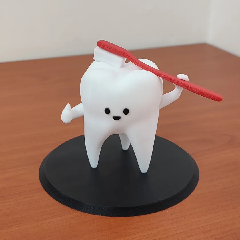 Muela con Cepillo de Dientes - 10 cm