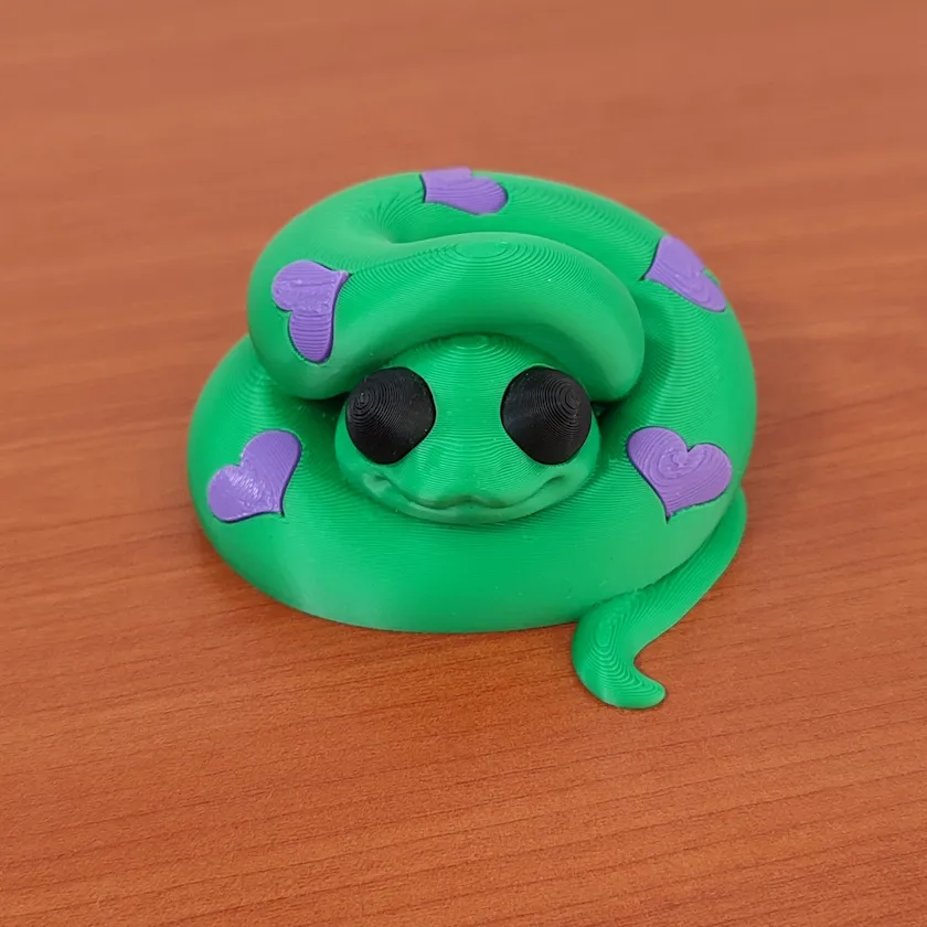 Serpiente con Corazones - 9 cm