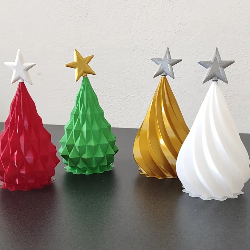 Arbol Navideño espiral modo vaso - 14 cm