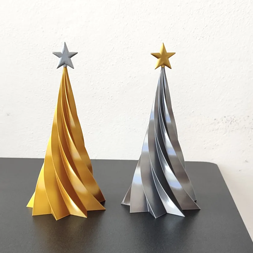 Arbol Navideño espiral modo vaso - 24 cm