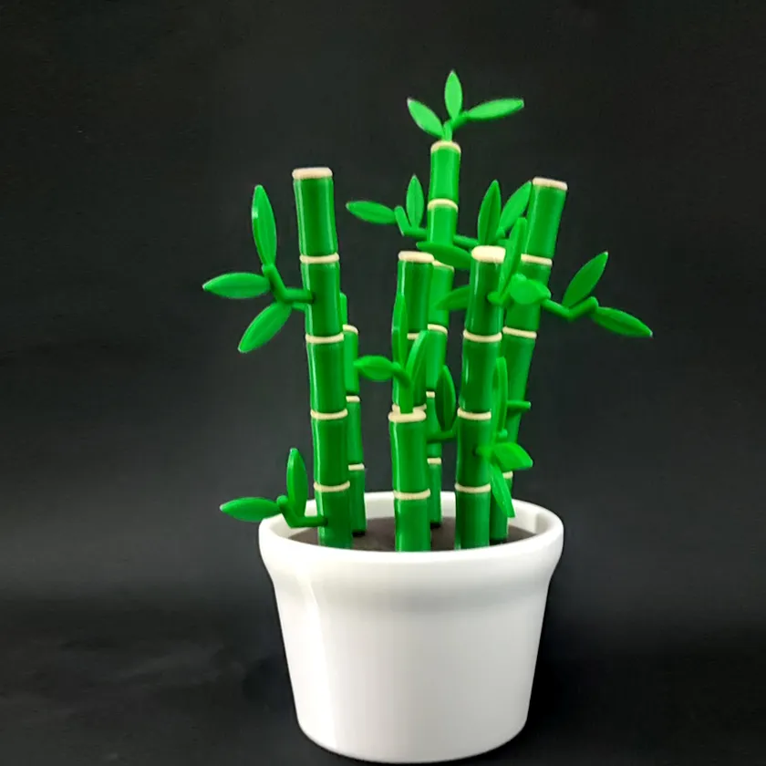 Maceta con Bamboo - 18 cm