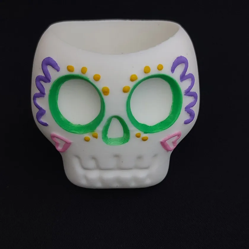 Maceta Calavera de Azucar - 6 cm