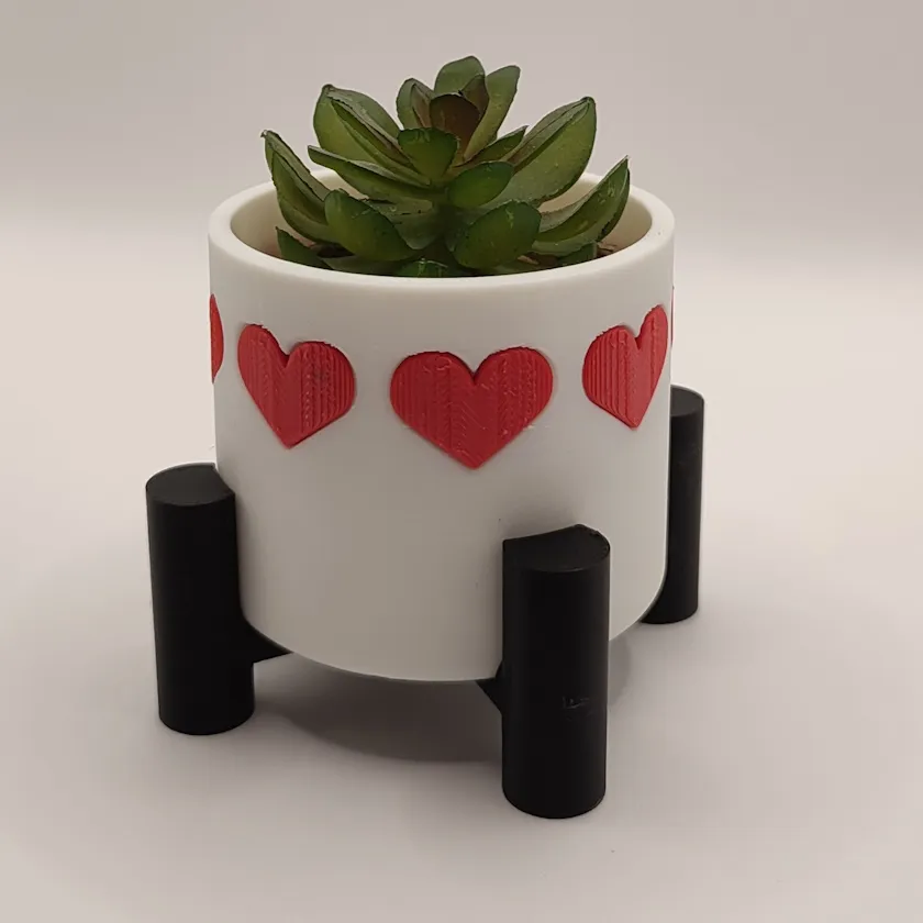 Maceta Corazones - 7 cm